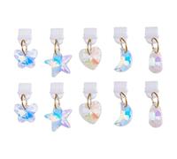 DICOSMETIC Dust Plug Charms Bulk Type-C Charging Port Charm Cell Phone Charm Plug Cover Plastic Dust Plugs with Alloy Resin Glass Charms USB C Port Cap Protector Pendants for Earphone Cellphone