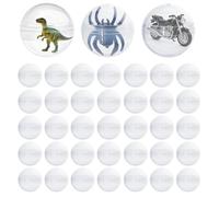 DICOSMETIC Lot de 100 petites capsules rondes vides en plastique pour distributeurs automatiques de bonbons 3,4 à 3,6 cm ID Colorés pour bonbons, cadeaux surprise cachés, cadeaux de fête