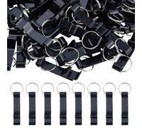 DICOSMETIC Lot de 120 décapsuleurs rectangulaires en alliage d'aluminium pour la plupart des bières, boissons gazeuses, sodas, 8 cm, noir