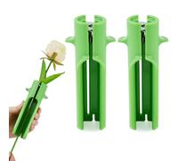 DICOSMETIC Lot de 2 épinettes de pétales de rose - Outil de nettoyage pour tige de fleur - Avec acier inoxydable - Pour bricolage et arrangements floraux