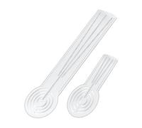 DICOSMETIC Lot de 4 gabarits mandalas 30 x 8,9 cm pour créer des cercles 3 en 1, compas, rapporteur acrylique, règle de pointillage pour symétrie, dessin géométrique, cartes de vœux, mini toile