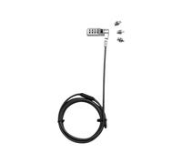 DICOTA Antivol universel pour ordinateur portable, 3 embouts, noir