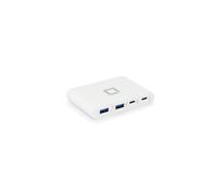 DICOTA D31731 Hub USB-C 4-en-1 Blanc : 2x USB-A 3.2 Gen 1, 2x USB-C 3.2 Gen 1, USB Power Delivery 3.0 jusqu'à 100W, Plug & Play, 90x60x15.7mm
