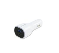 DICOTA D31932 chargeur d'appareils mobiles Ordinateur portable, Smartphone, Tablette Blanc Allume-cigare Auto