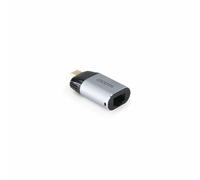 DICOTA D32048, USB Type-C, RJ-45, Mâle, Noir, Argent, Mâle, Femelle