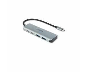 DICOTA D32061 hub & concentrateur USB Type-C 10000 Mbit/s Argent