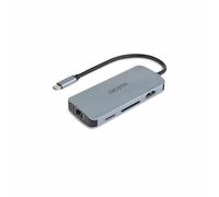 DICOTA D32062 hub & concentrateur USB Type-C Argent