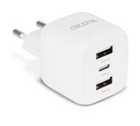 Dicota D32069 Chargeur D'appareils Mobiles Ordinateur Portable, Smartphone Blanc Secteur Charge Rapide Intérieure