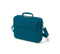 DICOTA Eco Multi BASE D30919-RPET Malette 15.6" Polyester Bleu, Compartiment Rembourré 385x40x265mm, Poche Avant/Arrière, Sangle Amovible, PET Recyclé
