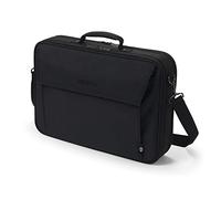 DICOTA Eco Multi Plus Base 15-17,3 - Sacoche pour Ordinateur Portable avec Rembourrage de Protection et Compartiment pour Documents, Noire