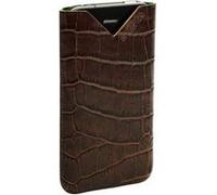 DICOTA Löv Form - Étui pour téléphone portable - cuir - brun - pour Apple iPhone 4 Brun G