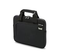 Dicota Sac à bandoulière Smart Skin 14-14.1 Pouces pour Ordinateur Portable et Tablette, Sacoche légère avec poignées, Noir