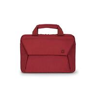 DICOTA Sac Fin pour Ordinateur Portable et Tablette 10-11,6 Pouces Slim Case, Pochette légère, Sac pour Ordinateur Portable avec poignées, Rouge