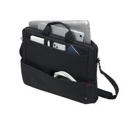 DICOTA Sacoche Ecologique SLIM + BASE Noir Pour PC Portable 13-15.6"" Beaucoup d'espace de rangement, Mousse HDF Garantie a vie