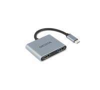 DICOTA Station d accueil multi ecrans USB C 100W gris