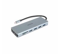 DICOTA Station d accueil USB C 13 1 100 watts gris