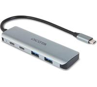 Dicota USB-C 4-en-1 Highspeed Hub 10 Gbps argenté
