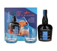 Dictador 20 Years Old ICON RESERVE Colombian Rum 40% Vol. 0,7l in Giftbox with 2 glasses