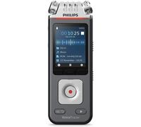 Dictaphone numérique Avec kit de tournage vidéo, 3 microphones haute fidélité noir gris