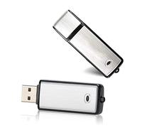 Dictaphone Numérique, Podazz Enregistreur Vocal numérique de 8 Go, USB Rechargeable enregistreur de clé