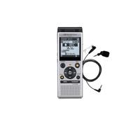 Dictaphone OM System WS-882 4 Go stéréo avec micro ME52 réduction de bruit Argent/Noir