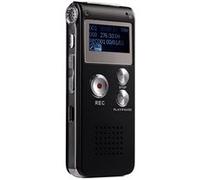 Dictaphone Professionnel USB 8GB Avec Enregistreur Vocal, Lecteur MP3 WAV et Fonction VAR ROM 4 Go Noir YONIS G