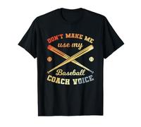 Dictée Amusante d'un entraîneur de Baseball Look Vintage T-Shirt Graphique avec Valeur