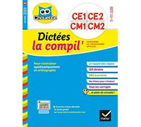 Dictées CE1 au CM2 la compil' - Cahier de vacances