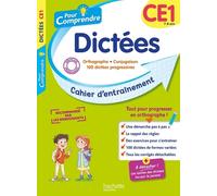 Dictées Ce1 - Cahier D'entraînement