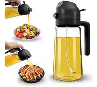 Dictien Spray Huile Cuisine 470ml - Vaporisateur Huile Air Fryer 2-en-1, Spray Huile d'olive pour Cuisson, Salades, Vinaigre et Accessoire Cuisine