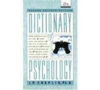 Dictionary of Psychology J. P. Chaplin (Auteur)