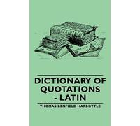 Dictionary Of Quotations - Latin
