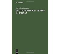 Dictionary Of Terms In Music / Wörterbuch Musik