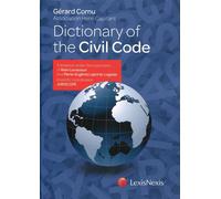 Dictionary of the civil code - Gérard Cornu - LexisNexis - broché - Etude
