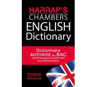 Dictionnaire anglais unilingue - Harrap's Chambers English Dictionary - Autorisé au bac Dictionnaire autorisé au BAC - Collectif - Harrap's - broché - Méthode de langue