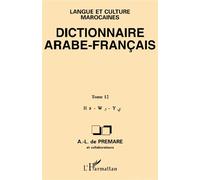 Dictionnaire arabe-français Tome 12 Langue et culture marocaines - Langue et culture marocaines - Alfred-Louis de Prémare - L'harmattan - broché - Livre