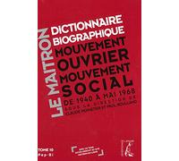 dictionnaire biographique maitron t10 (0)