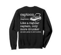 Dictionnaire Captain Drunker de Capitaine Régulier - Meme sur Le Dos Sweatshirt