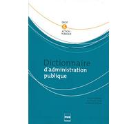 Dictionnaire d'administration publique