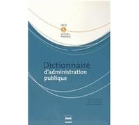 Dictionnaire d'administration publique