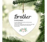 Dictionnaire De Définition De Frère Suspension Noël Décorations Porcelaine Souvenirs Pendentif pour Intérieur Fête Magasins 7.3Cm