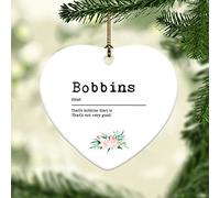 Dictionnaire De Définitions De Bobines Suspendu Noël Hanging avec Ruban Doré Décoration Ornement pour Vacances Fête Magasins 7.3Cm