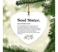 Dictionnaire De Définitions Et De Significations du Mot « Âme Sœur » Hanging Noël Pendentif Porcelaine Suspendre Décorations pour Fête Bureau Magasins 7.3Cm