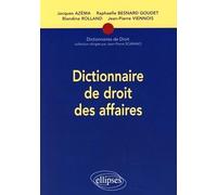 Dictionnaire de droit des affaires