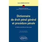 Dictionnaire De Droit Pénal Général Et Procédure Pénale