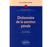 Dictionnaire de la sanction pénale - Annie Beziz-Ayache - Ellipses - broché - Etude