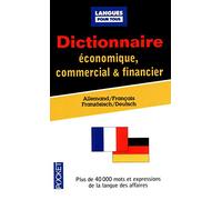 Dictionnaire de l'allemand économique, commercial & financier