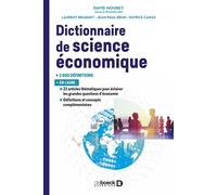 Dictionnaire de science économique - David Mourey - De Boeck Supérieur - broché - Dictionnaire et encyclopédie