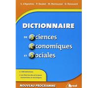 Dictionnaire de sciences économiques et sociales