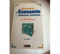 Dictionnaire d'économie et de sciences sociales